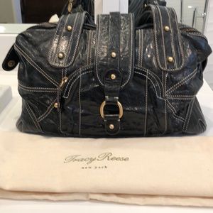 Tracy Reese distressed leather handbag